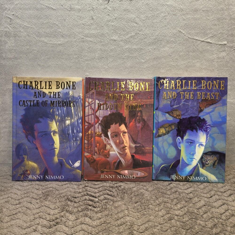 Charlie Bone 3-Book Set Jenny Nimmo Orchard HC 1st Ed Orange Purple Blue
